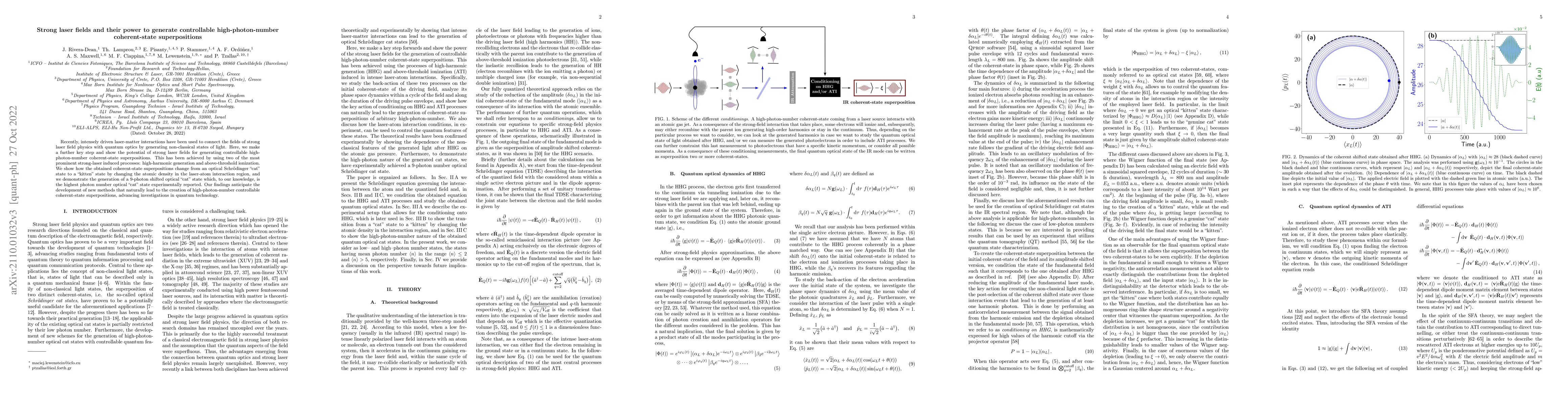 Thumbnail for Strong laser fields and their power to generate controllable
  high-photon-number coherent-state superpositions