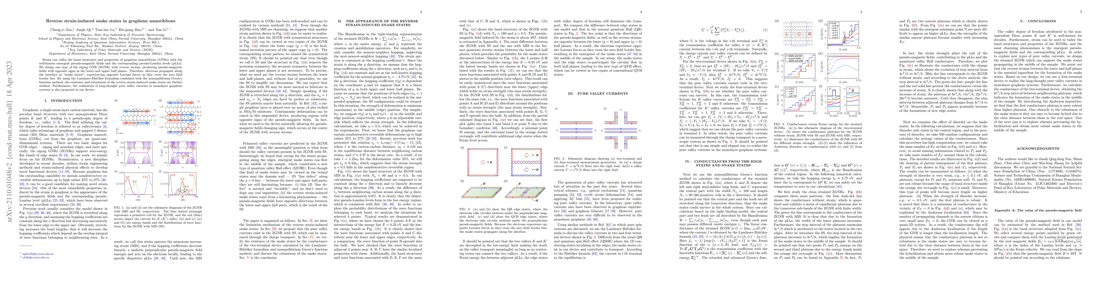 Thumbnail for Reverse strain-induced snake states in graphene nanoribbons