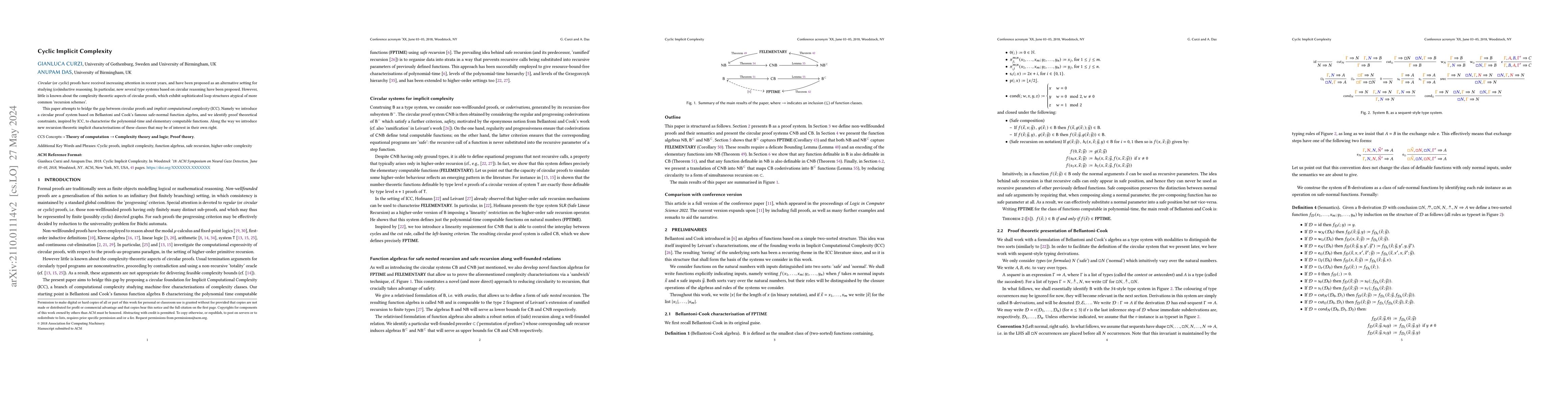 Thumbnail for Cyclic Implicit Complexity