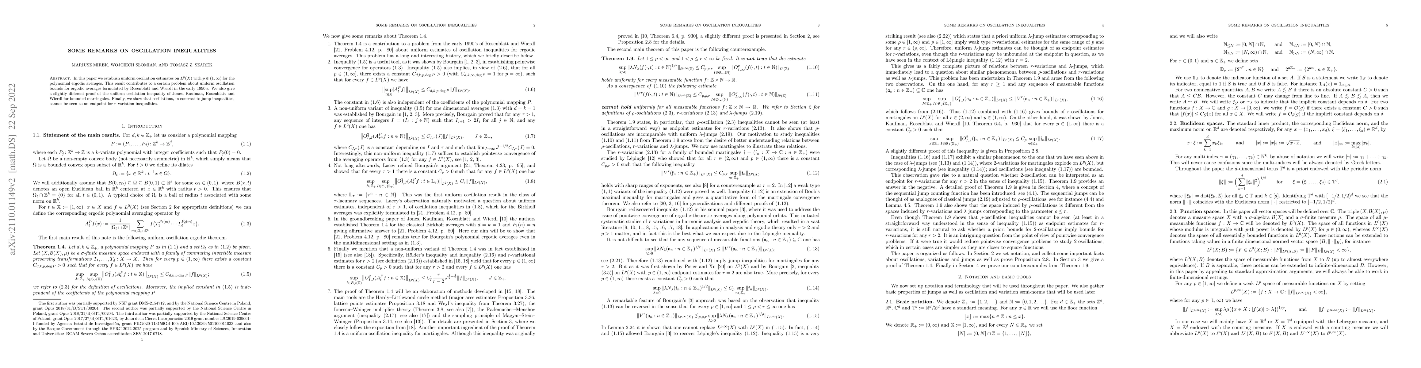 Thumbnail for Some remarks on oscillation inequalities
