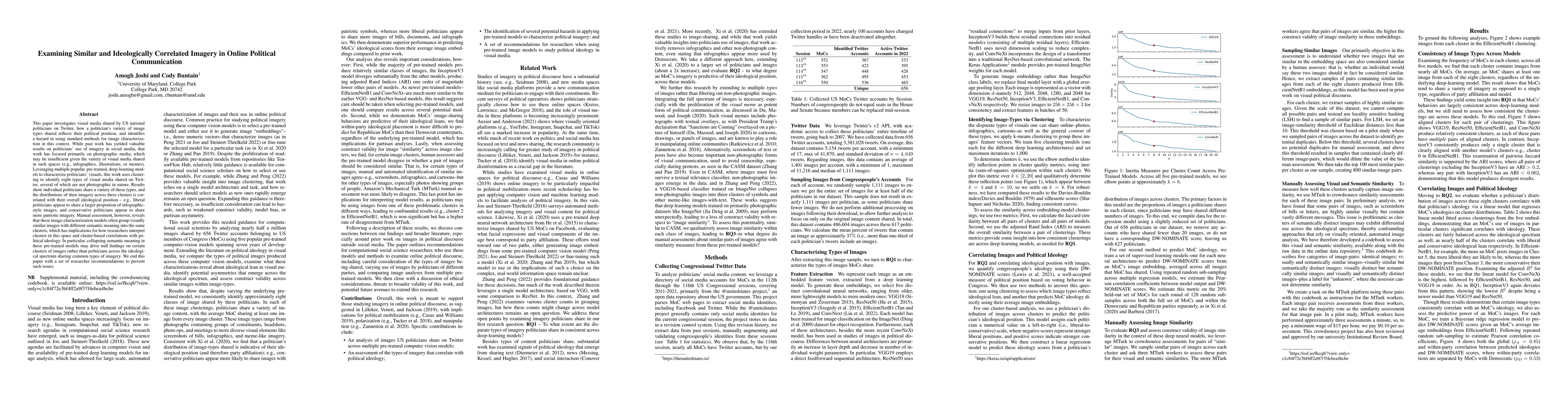 Thumbnail for Examining Similar and Ideologically Correlated Imagery in Online
  Political Communication