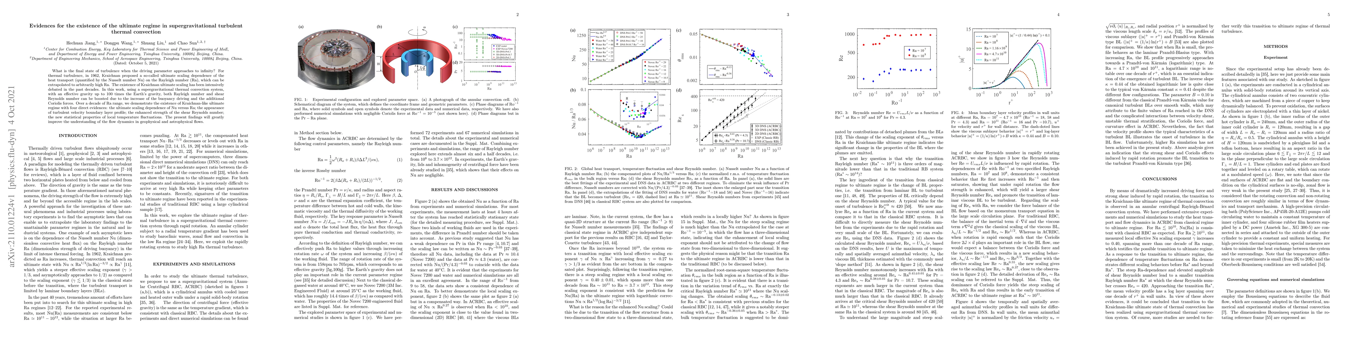 Thumbnail for Evidences for the existence of the ultimate regime in supergravitational
  turbulent thermal convection