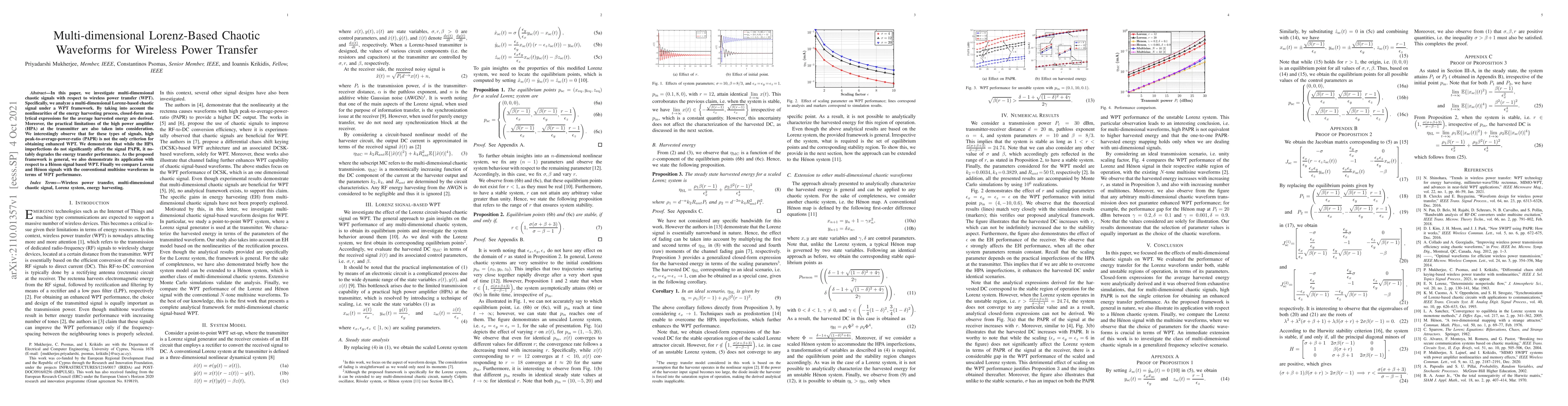 Thumbnail for Multi-dimensional Lorenz-Based Chaotic Waveforms for Wireless Power
  Transfer