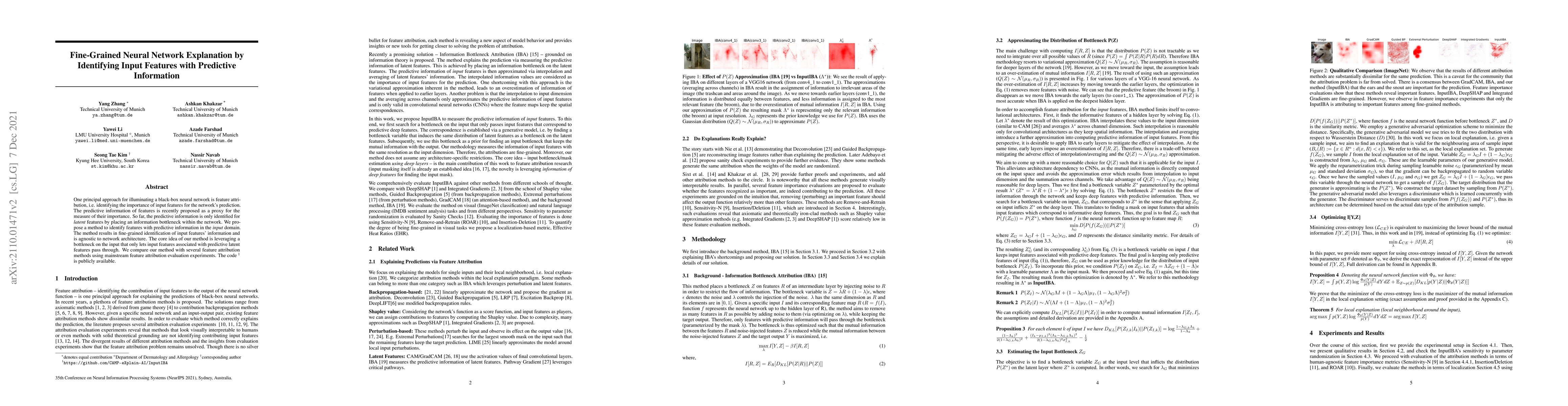 Thumbnail for Fine-Grained Neural Network Explanation by Identifying Input Features
  with Predictive Information