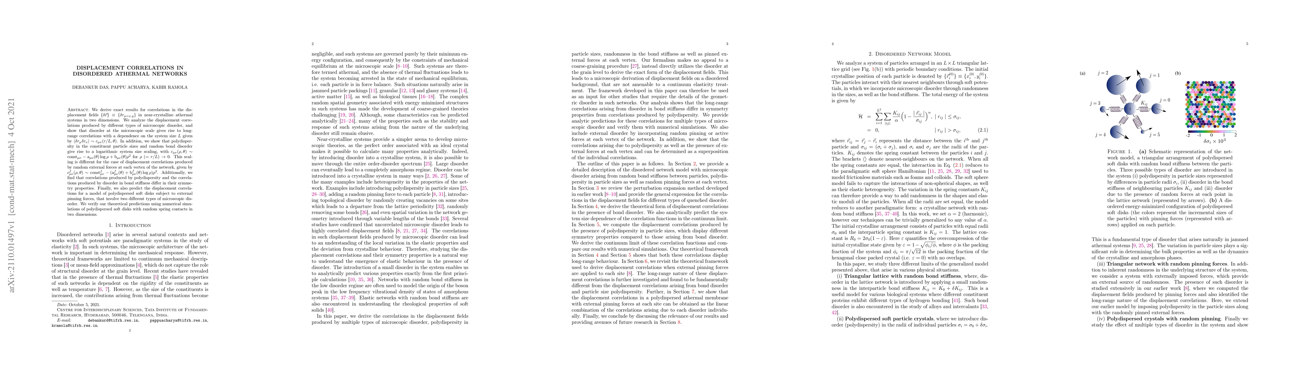 Thumbnail for Displacement correlations in disordered athermal networks