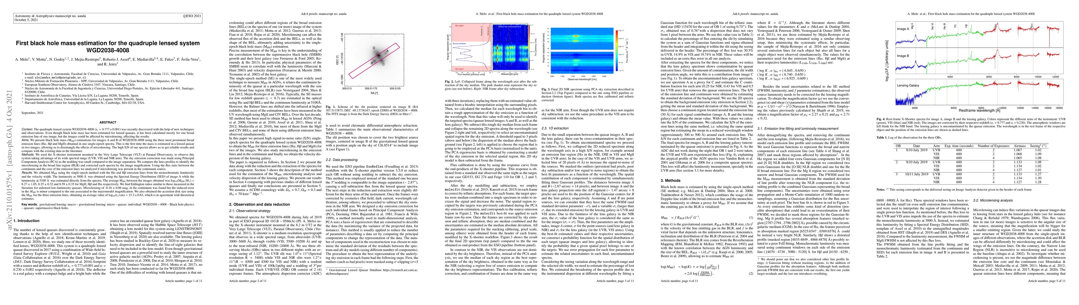 Thumbnail for First black hole mass estimation for the quadruple lensed system
  WGD2038-4008