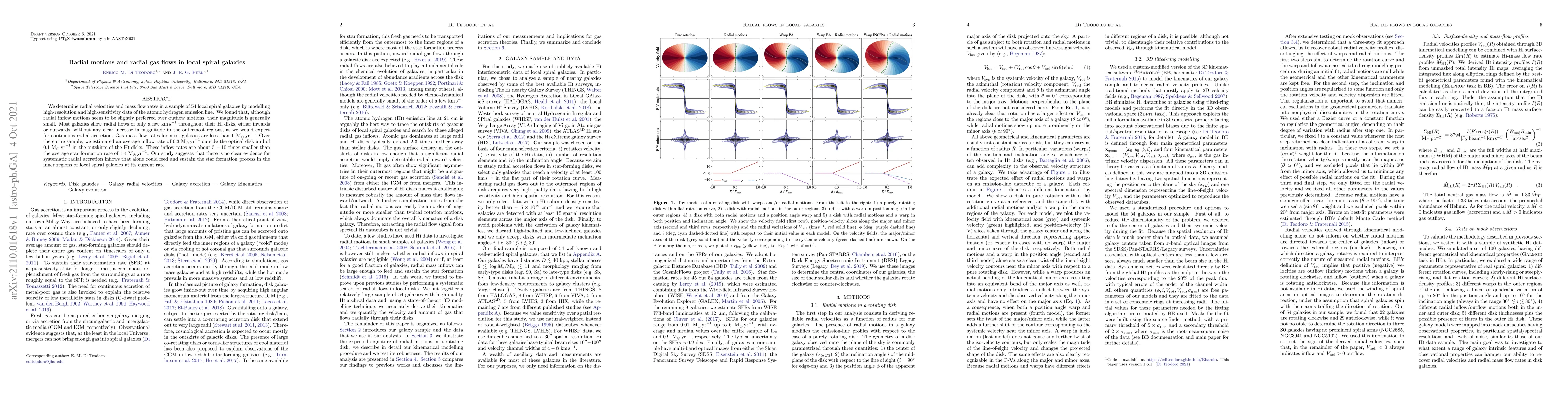 Thumbnail for Radial motions and radial gas flows in local spiral galaxies