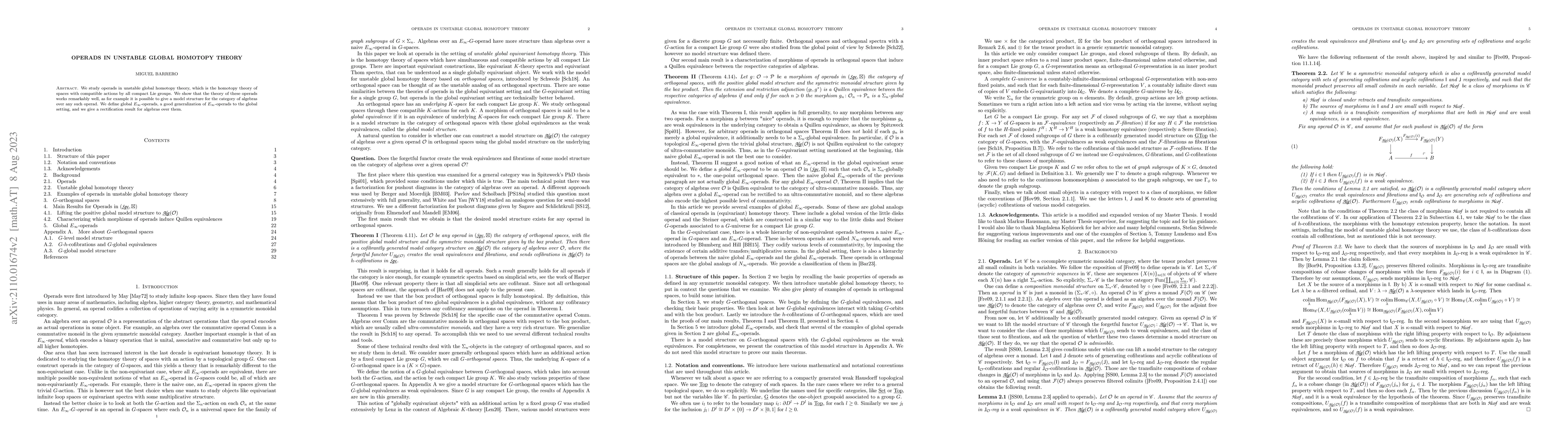 Thumbnail for Operads in Unstable Global Homotopy Theory