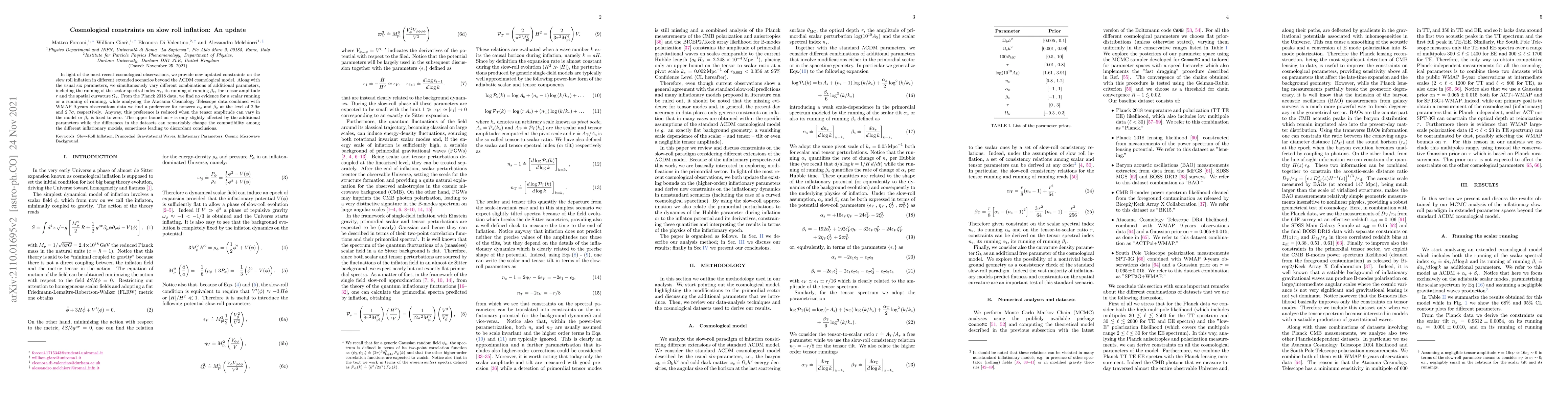 Thumbnail for Cosmological constraints on slow-roll inflation: an update