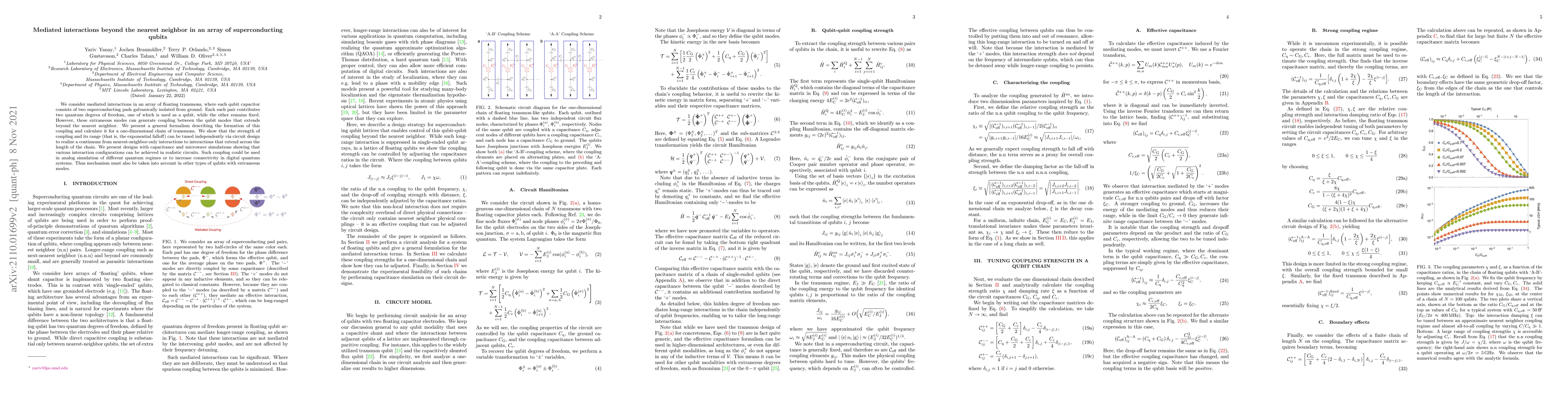 Thumbnail for Mediated interactions beyond the nearest neighbor in an array of
  superconducting qubits