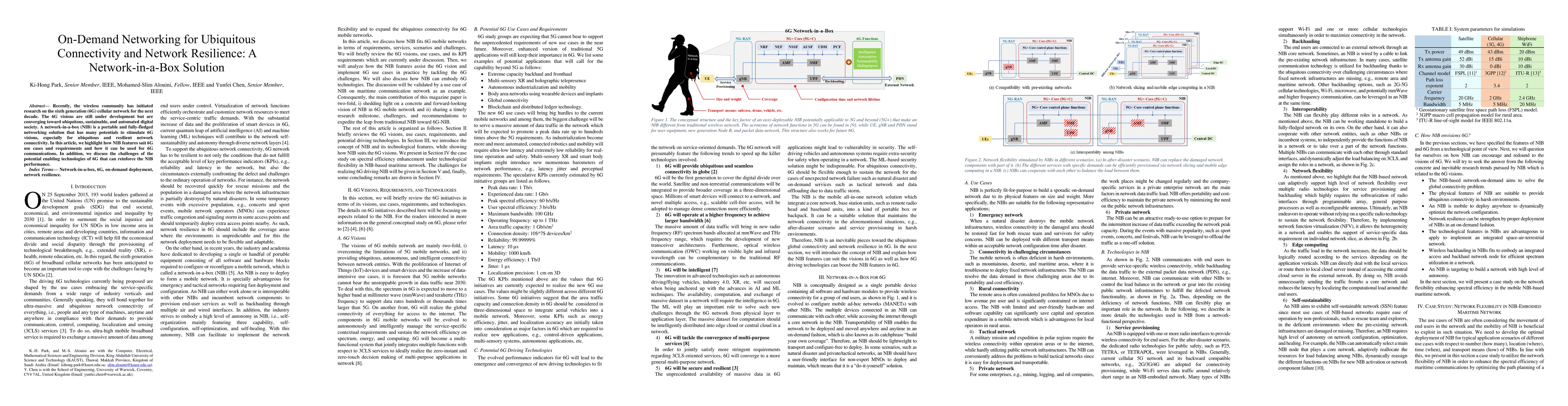 Thumbnail for On-Demand Networking for Ubiquitous Connectivity and Network Resilience:
  A Network-in-a-Box Solution