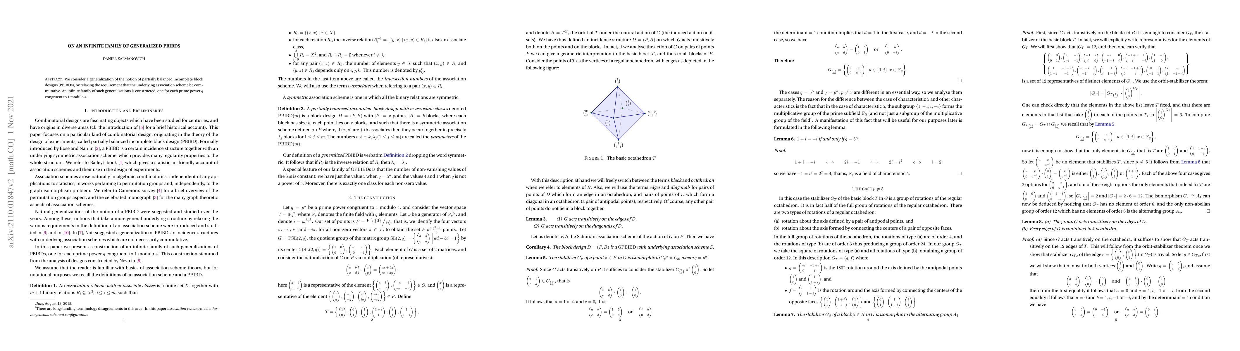 Thumbnail for On an infinite family of generalized PBIBDs