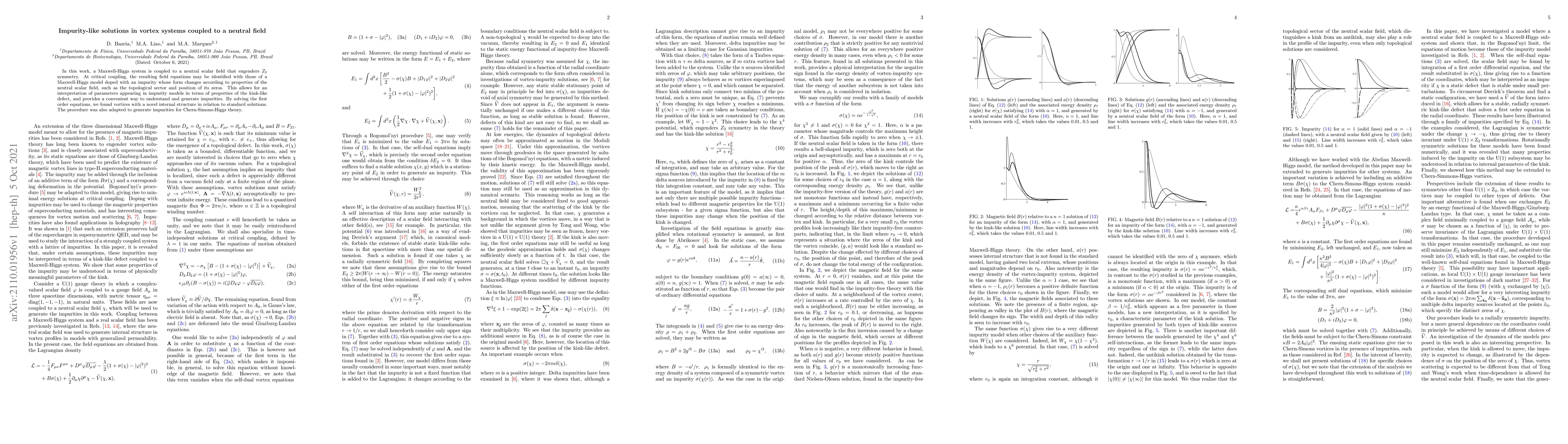 Thumbnail for Impurity-like solutions in vortex systems coupled to a neutral field
