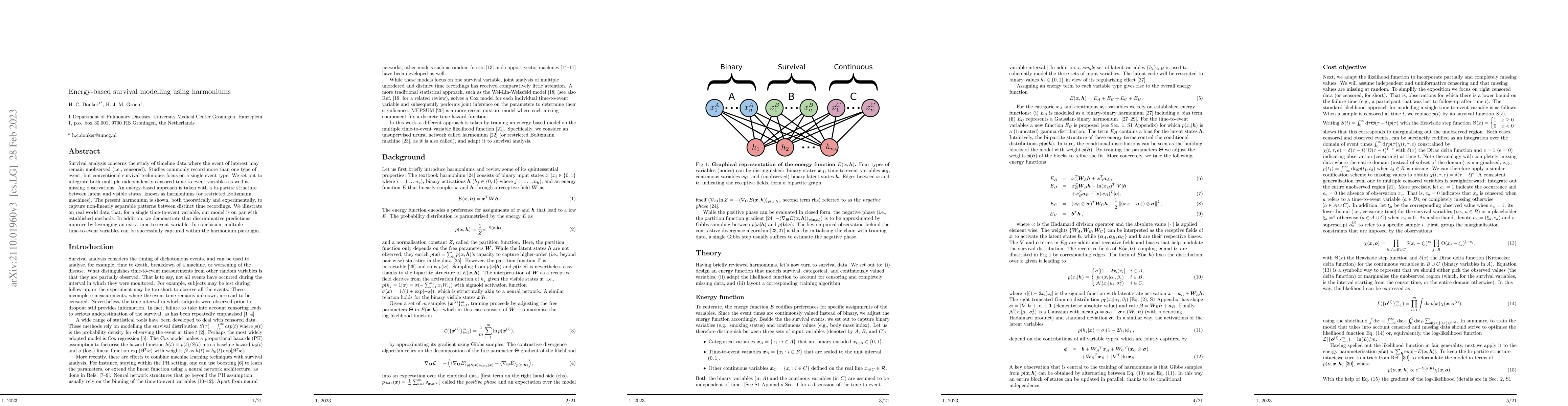 Thumbnail for Energy-based survival modelling using harmoniums