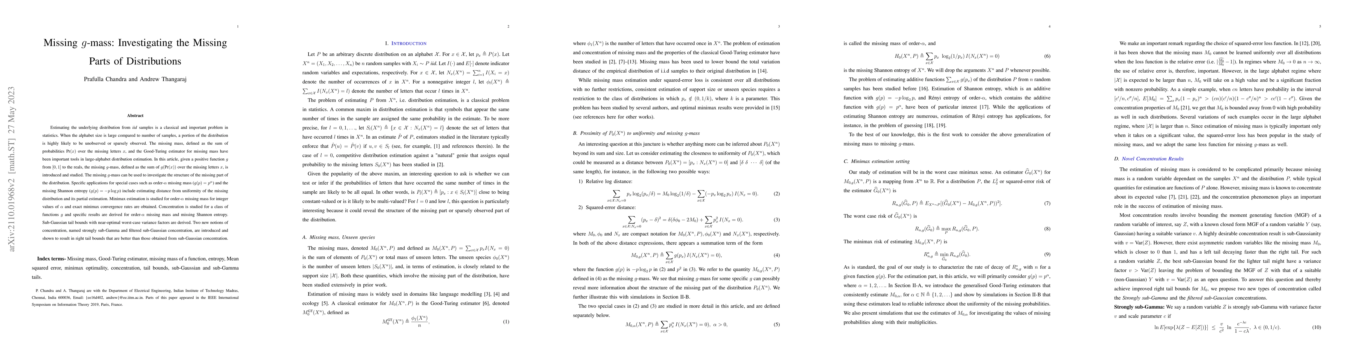 Thumbnail for Missing $g$-mass: Investigating the Missing Parts of Distributions