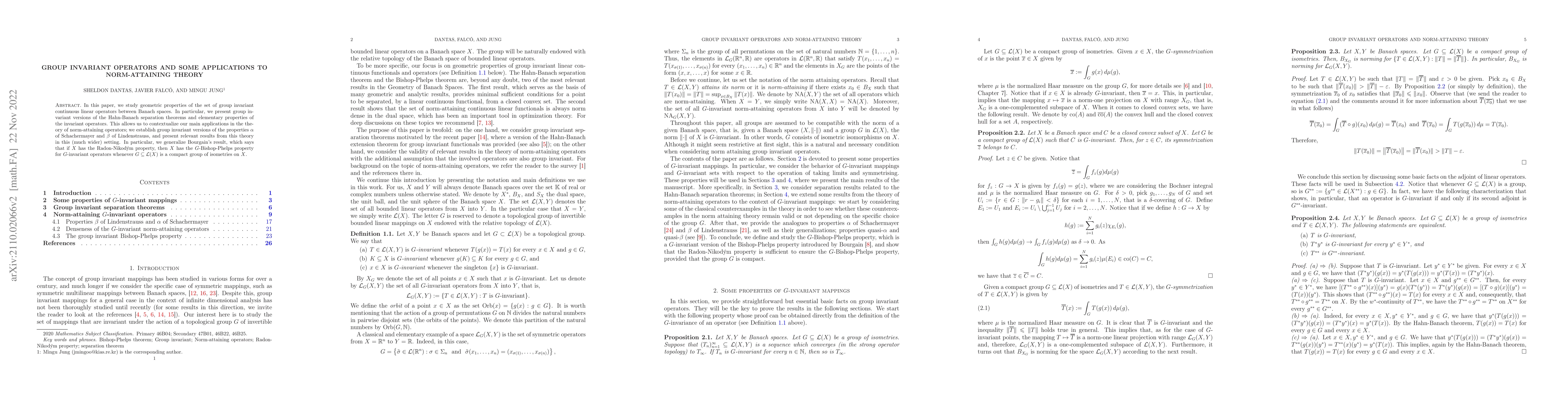 Thumbnail for Group invariant operators and some applications on norm-attaining theory