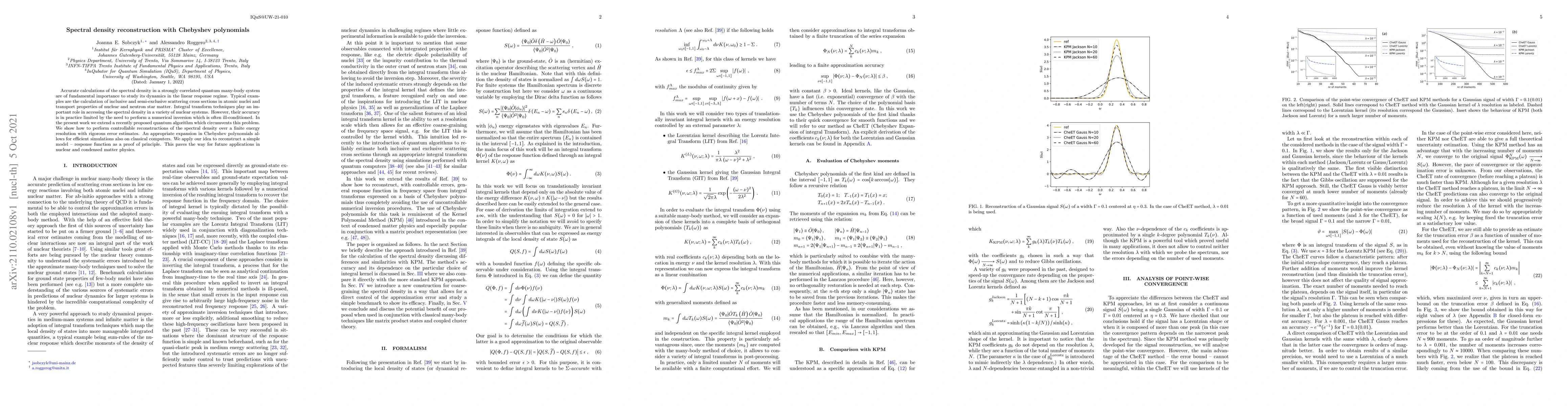 Thumbnail for Spectral density reconstruction with Chebyshev polynomials