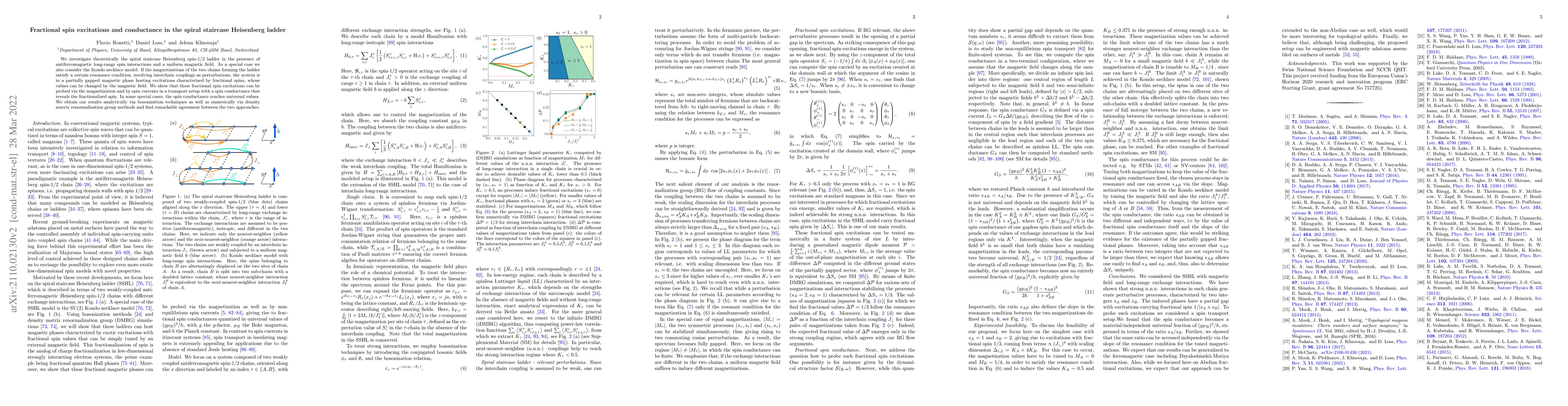 Thumbnail for Fractional spin excitations and conductance in the spiral staircase
  Heisenberg ladder