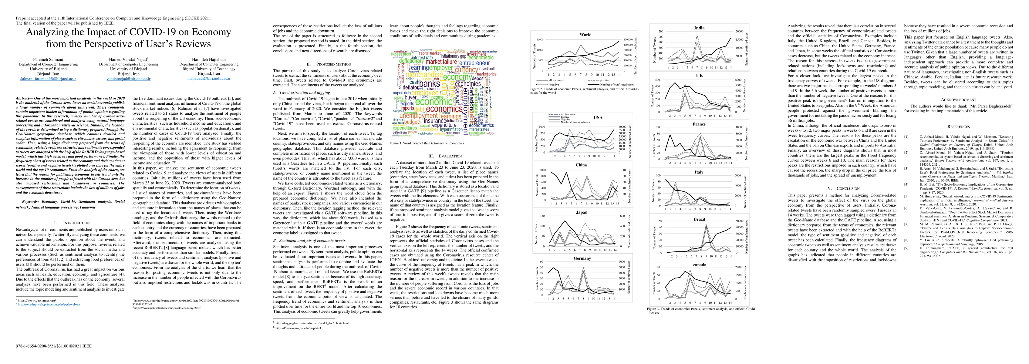Thumbnail for Analyzing the Impact of COVID-19 on Economy from the Perspective of
  Users Reviews
