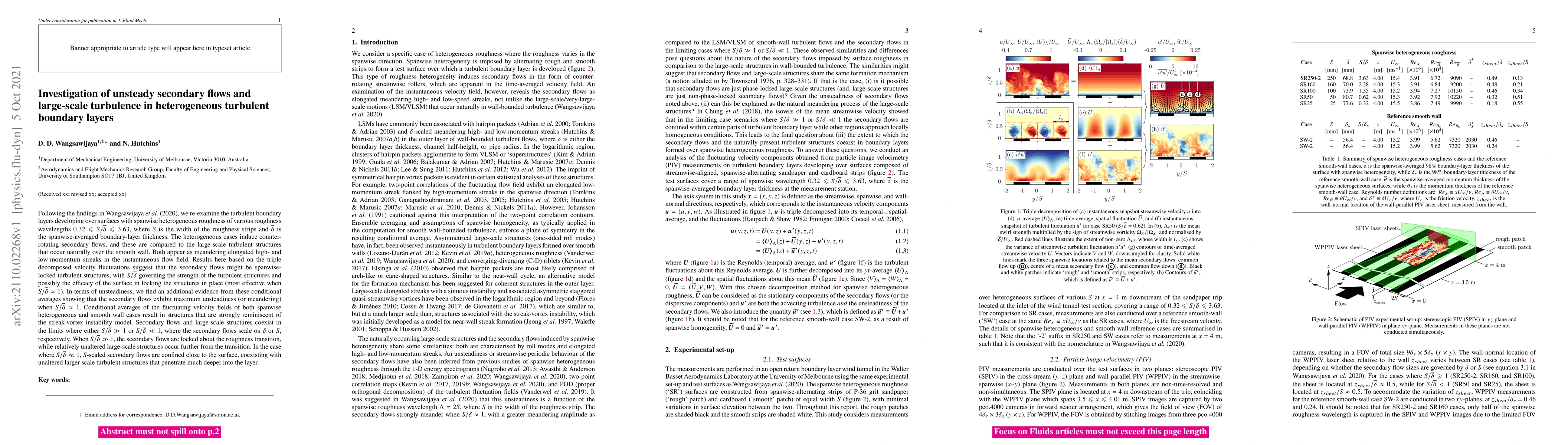 Thumbnail for Investigation of unsteady secondary flows and large-scale turbulence in
  heterogeneous turbulent boundary layers