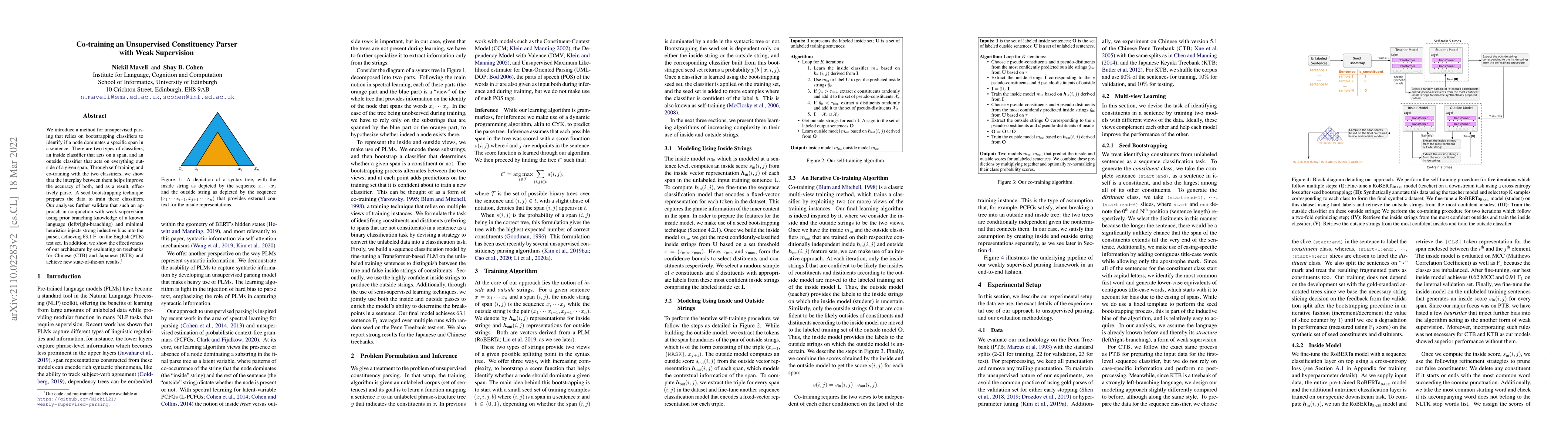 Thumbnail for Co-training an Unsupervised Constituency Parser with Weak Supervision