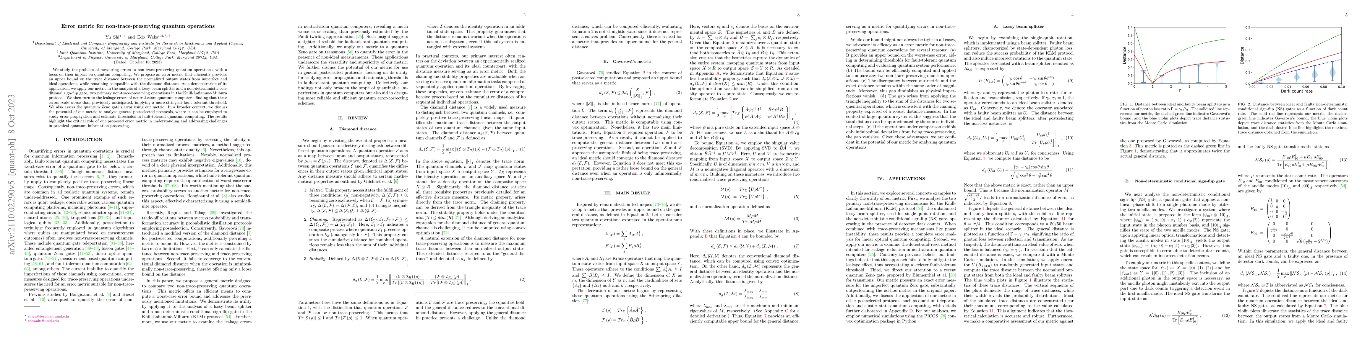 Thumbnail for Error metric for non-trace-preserving quantum operations