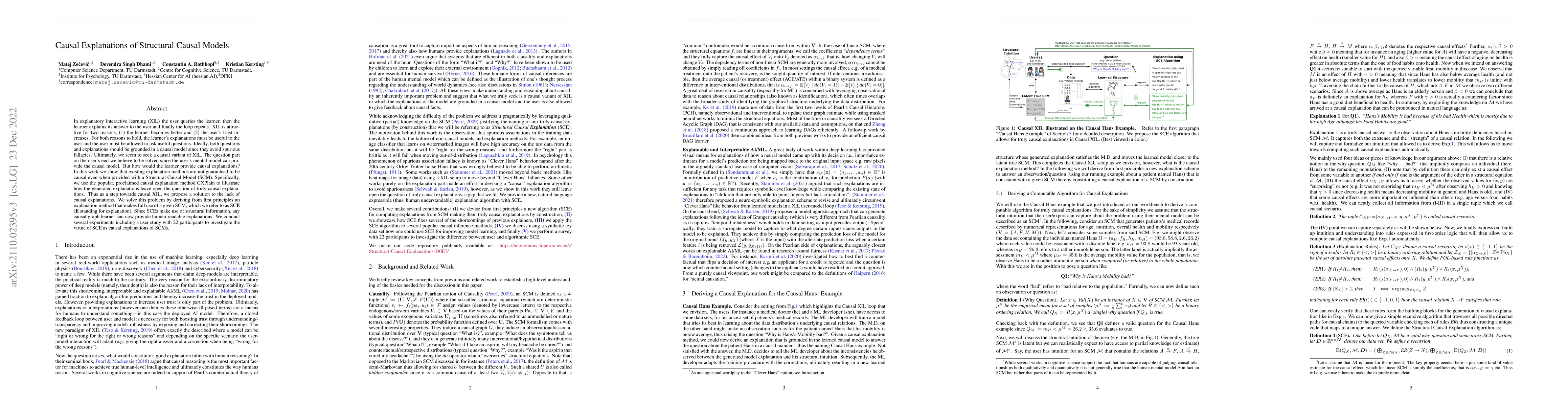 Thumbnail for Causal Explanations of Structural Causal Models