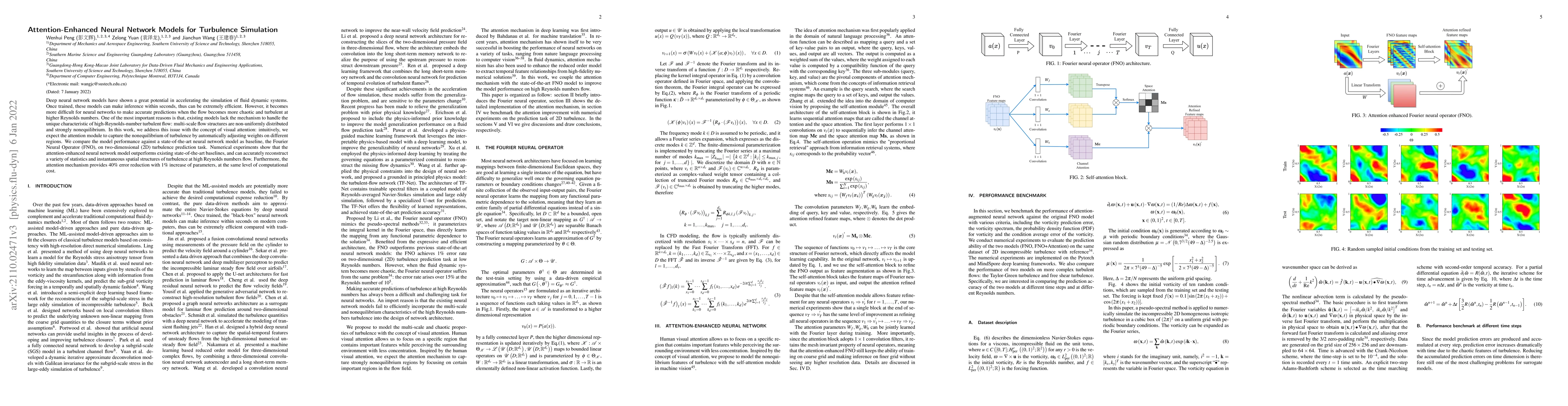 Thumbnail for Attention-Enhanced Neural Network Models for Turbulence Simulation
