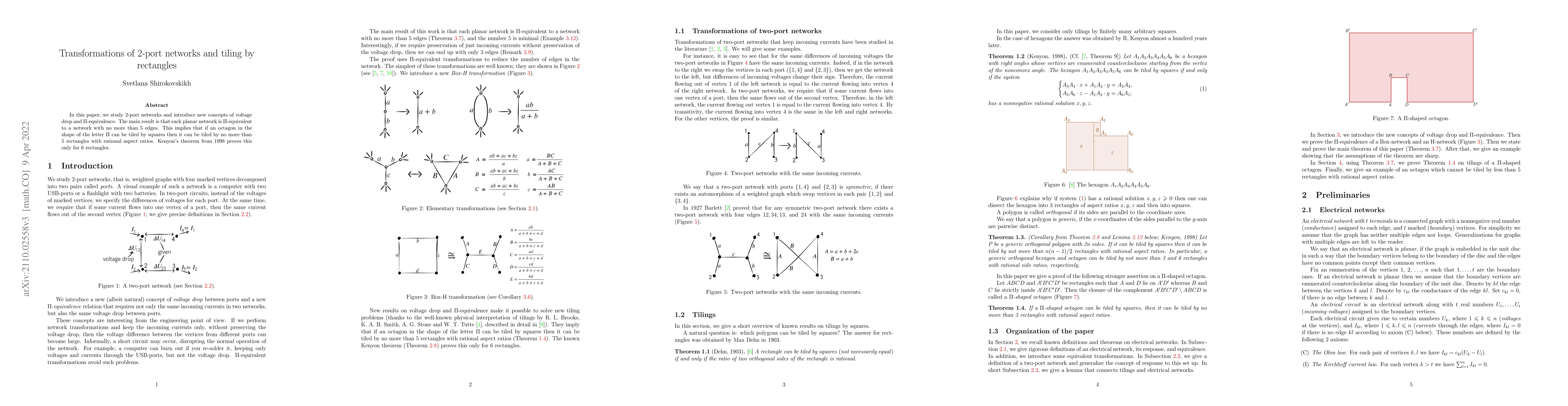 Thumbnail for Transformations of 2-port networks and tiling by rectangles