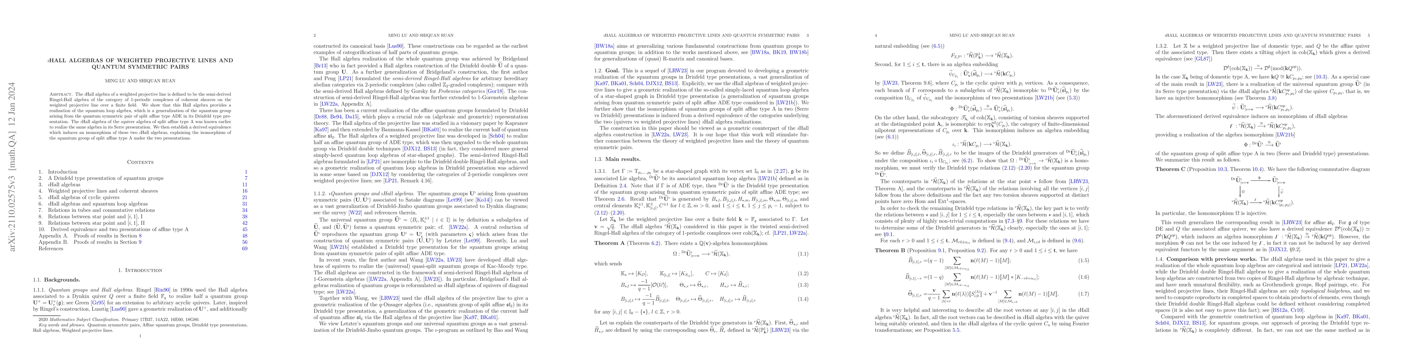 Thumbnail for $\imath$Hall algebras of weighted projective lines and quantum symmetric
  pairs