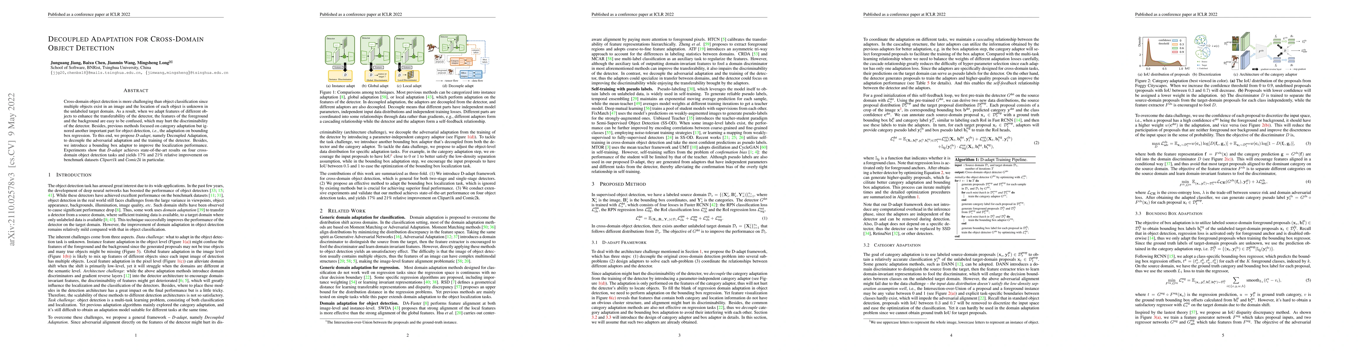 Thumbnail for Decoupled Adaptation for Cross-Domain Object Detection