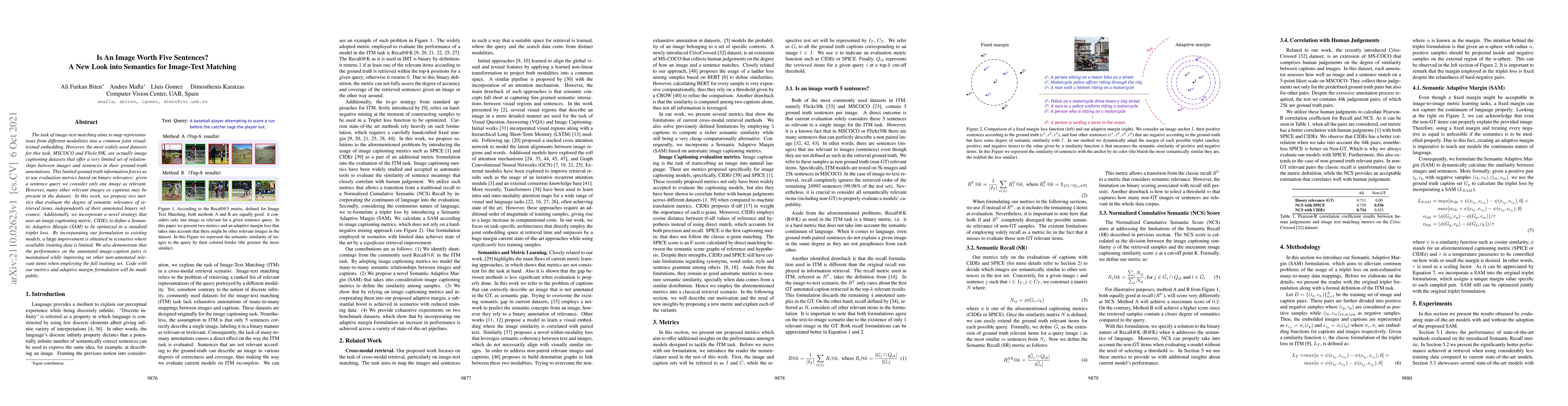 Thumbnail for Is An Image Worth Five Sentences? A New Look into Semantics for
  Image-Text Matching