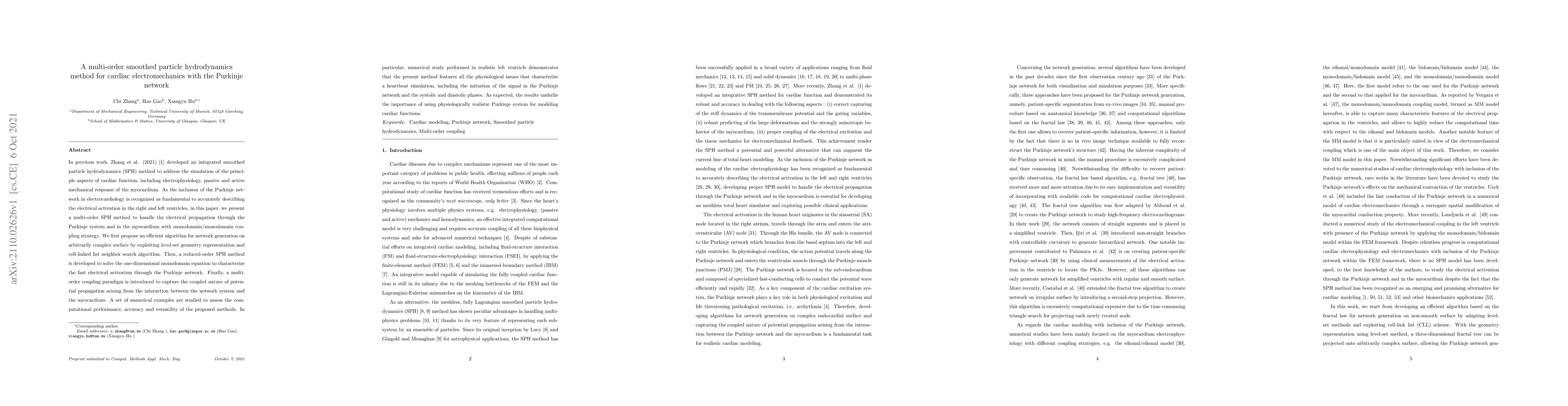 Thumbnail for A multi-order smoothed particle hydrodynamics method for cardiac
  electromechanics with the Purkinje network