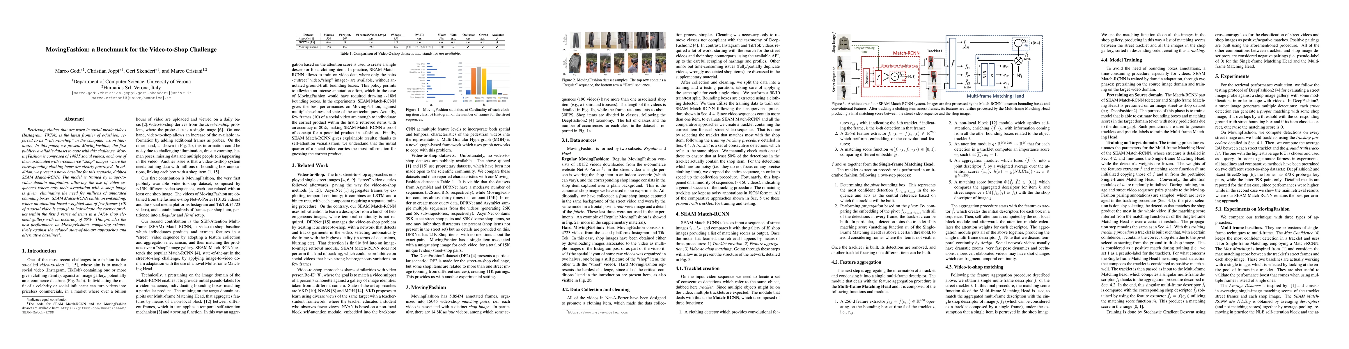 Thumbnail for MovingFashion: a Benchmark for the Video-to-Shop Challenge