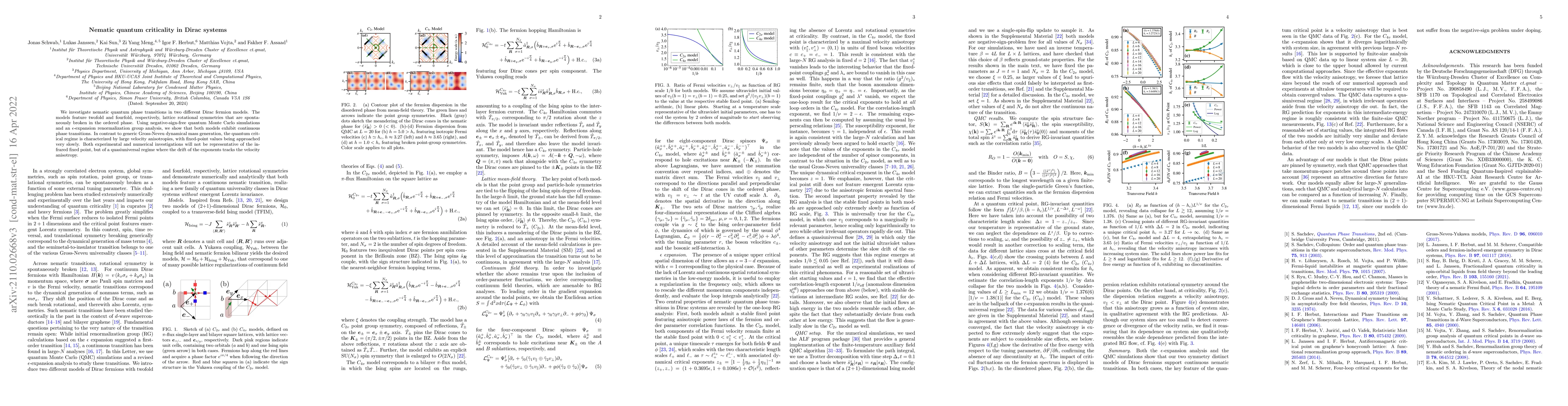 Thumbnail for Nematic Quantum Criticality in Dirac Systems