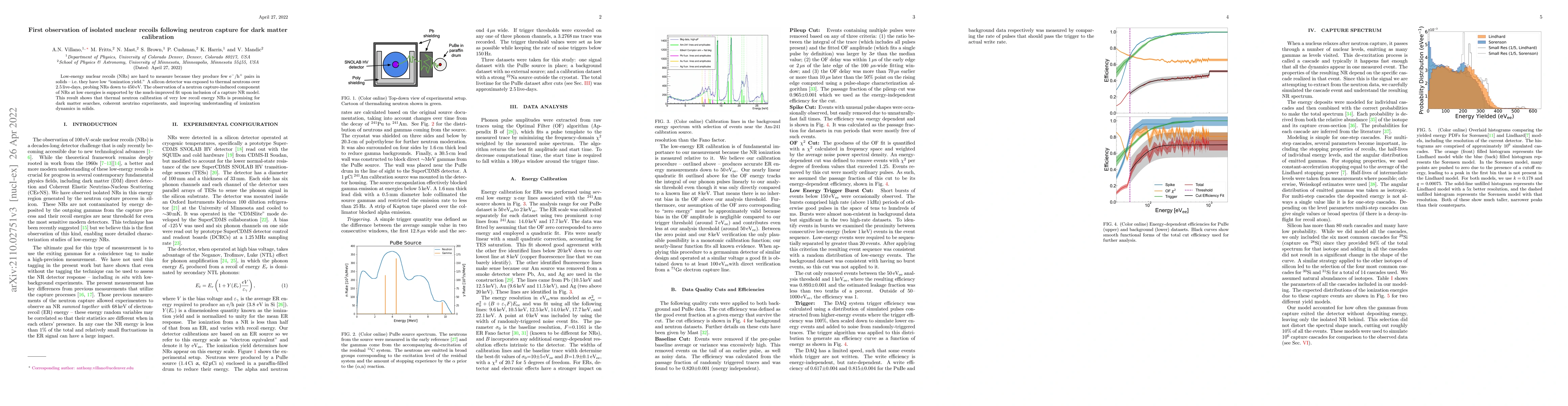 Thumbnail for First observation of isolated nuclear recoils following neutron capture
  for dark matter calibration