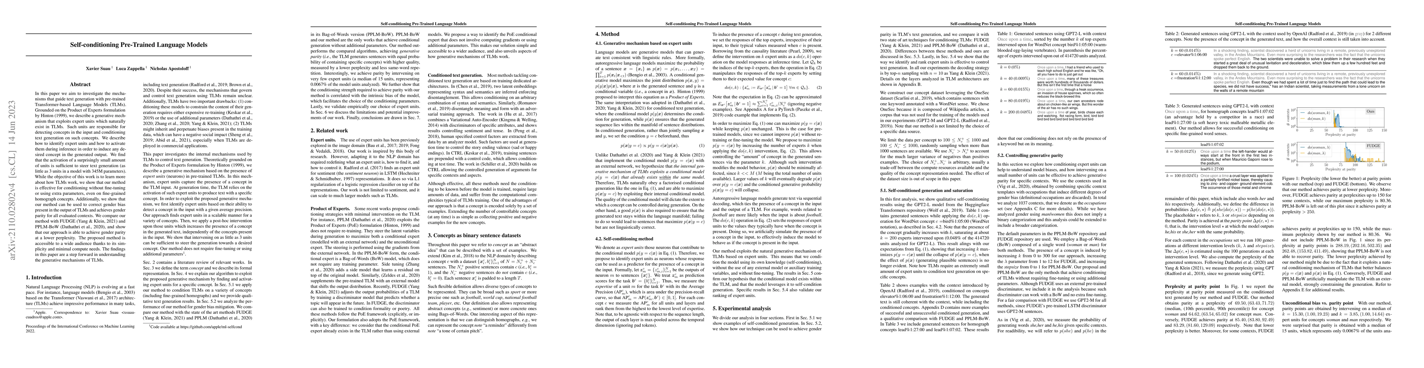 Thumbnail for Self-conditioning pre-trained language models
