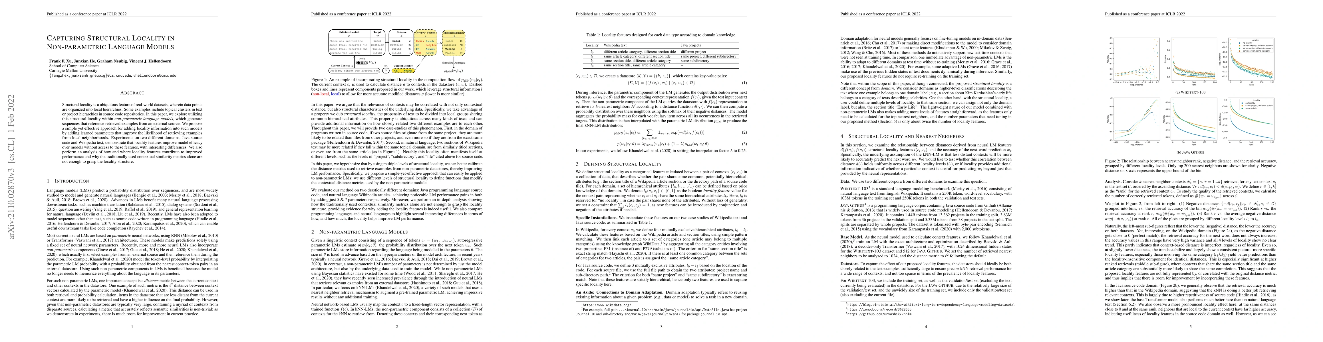 Thumbnail for Capturing Structural Locality in Non-parametric Language Models