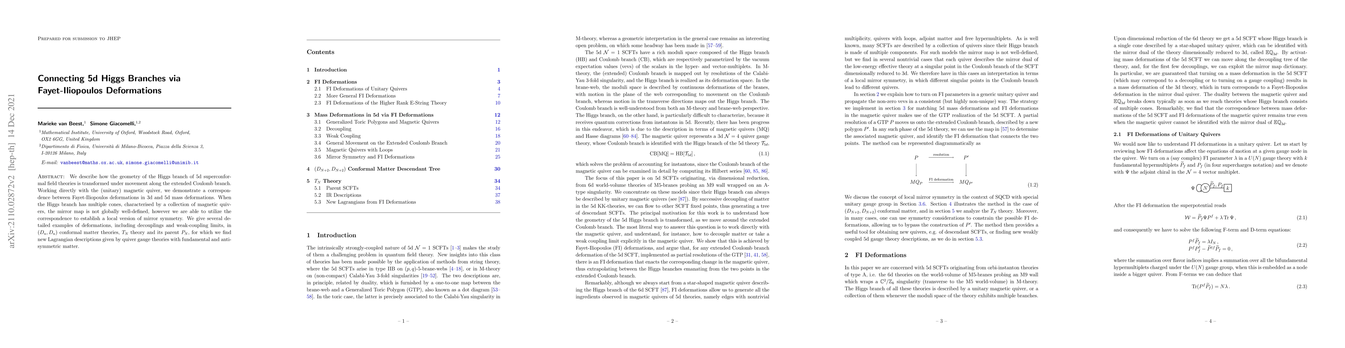 Thumbnail for Connecting 5d Higgs Branches via Fayet-Iliopoulos Deformations
