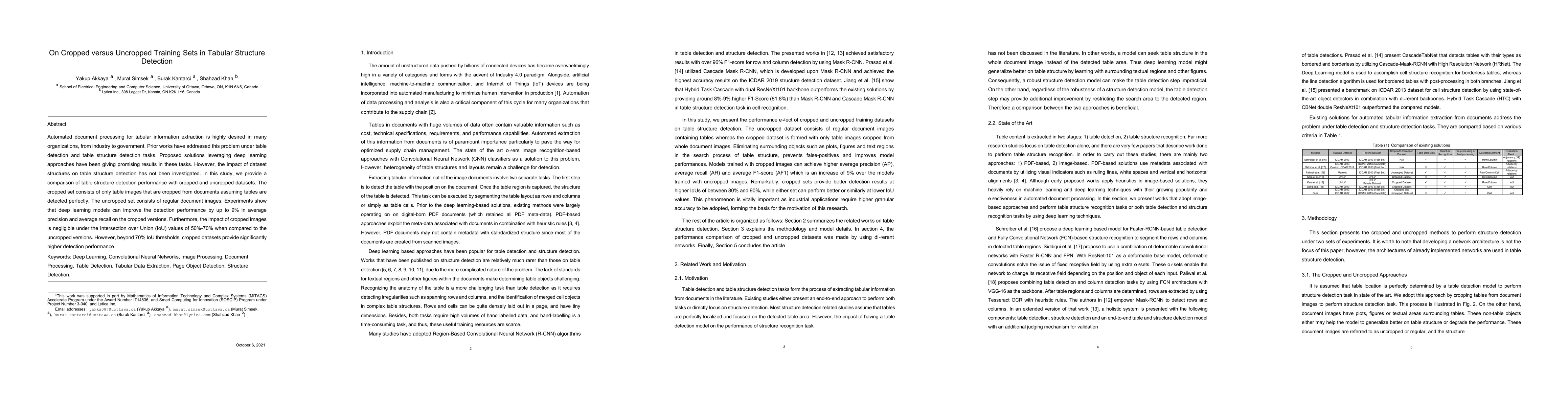 Thumbnail for On Cropped versus Uncropped Training Sets in Tabular Structure Detection