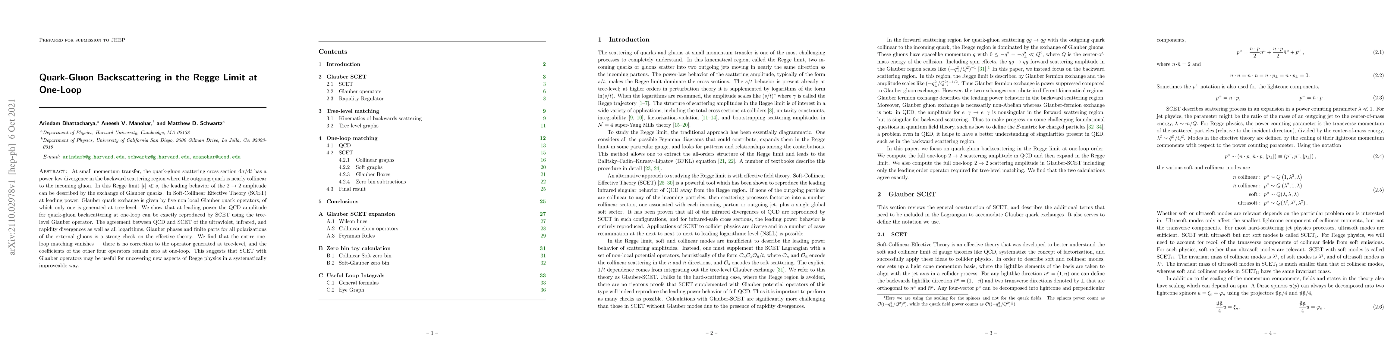 Thumbnail for Quark-Gluon Backscattering in the Regge Limit at One-Loop
