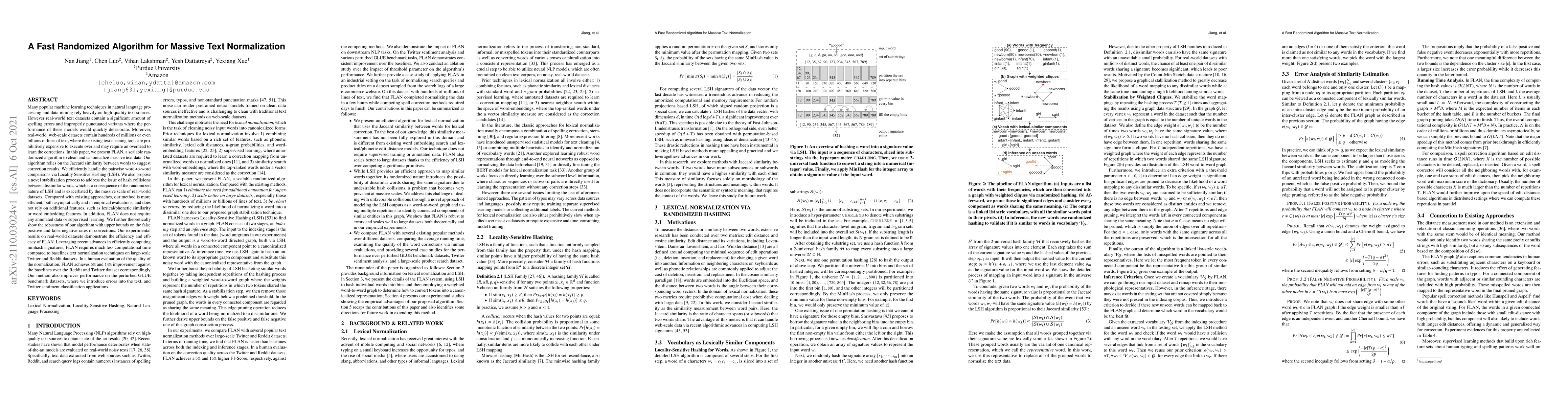 Thumbnail for A Fast Randomized Algorithm for Massive Text Normalization