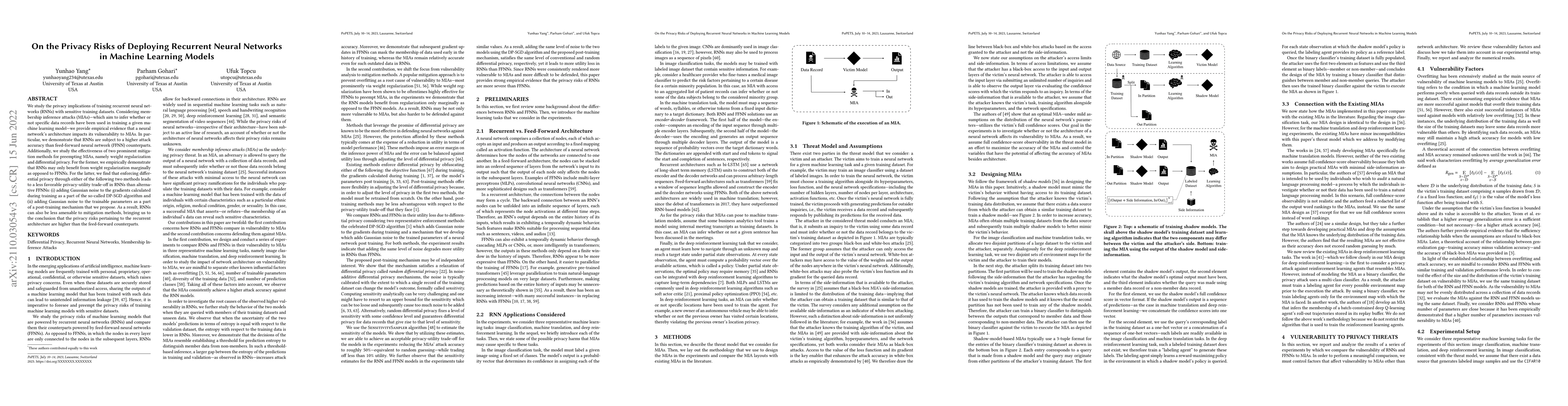 Thumbnail for On the Privacy Risks of Deploying Recurrent Neural Networks in Machine
  Learning Models