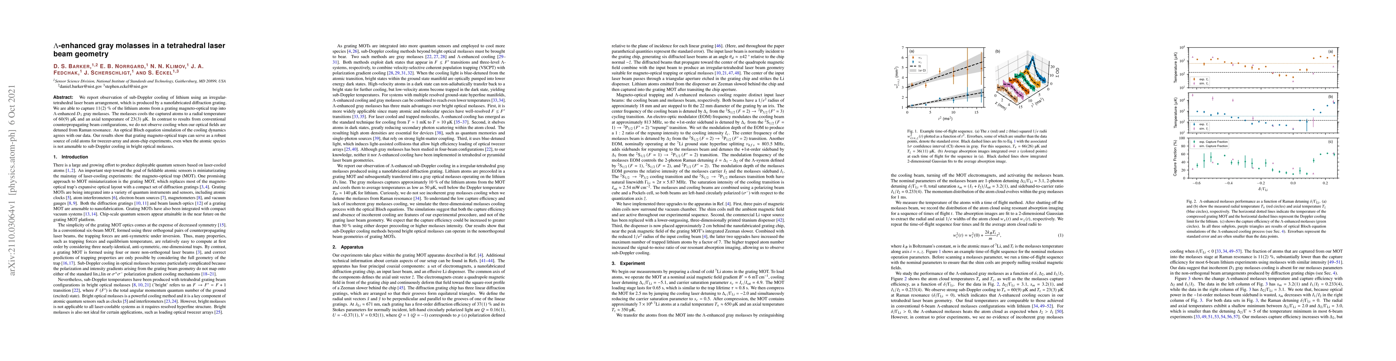 Thumbnail for $\Lambda$-enhanced gray molasses in a tetrahedral laser beam geometry