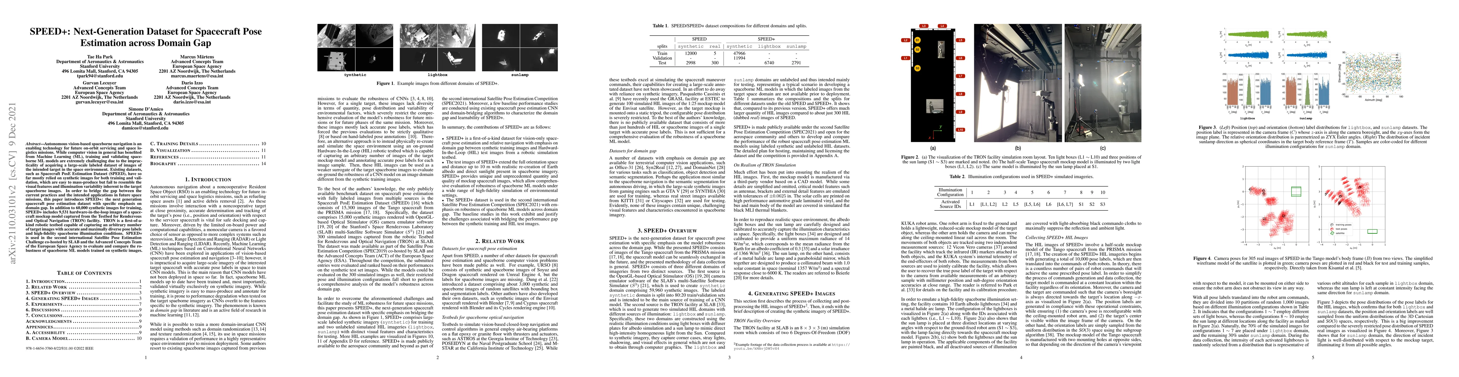 Thumbnail for SPEED+: Next-Generation Dataset for Spacecraft Pose Estimation across
  Domain Gap