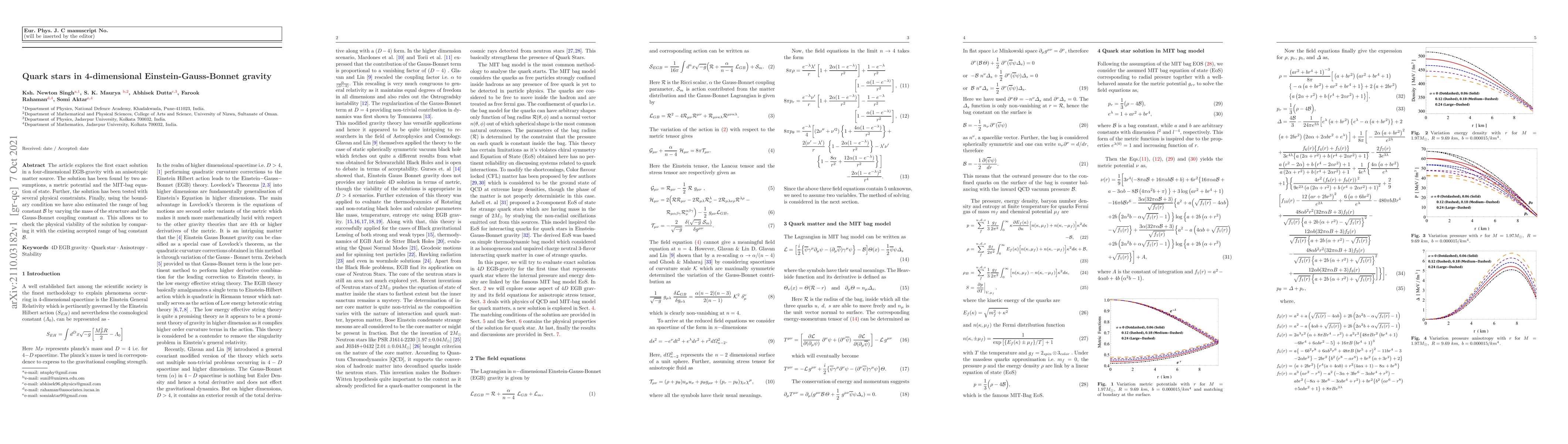 Thumbnail for Quark stars in 4-dimensional Einstein-Gauss-Bonnet gravity