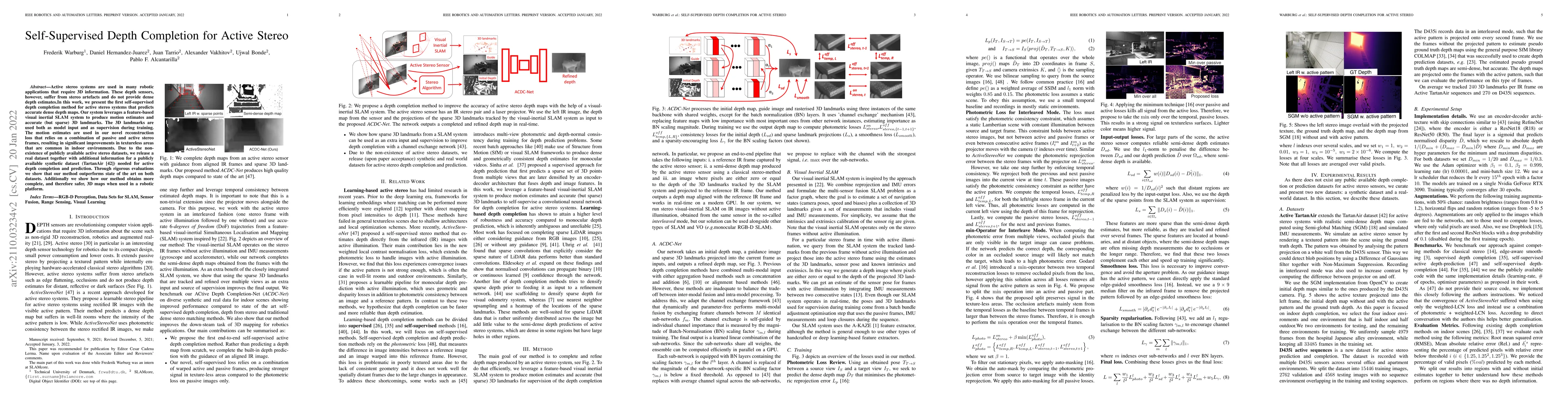 Thumbnail for Self-Supervised Depth Completion for Active Stereo
