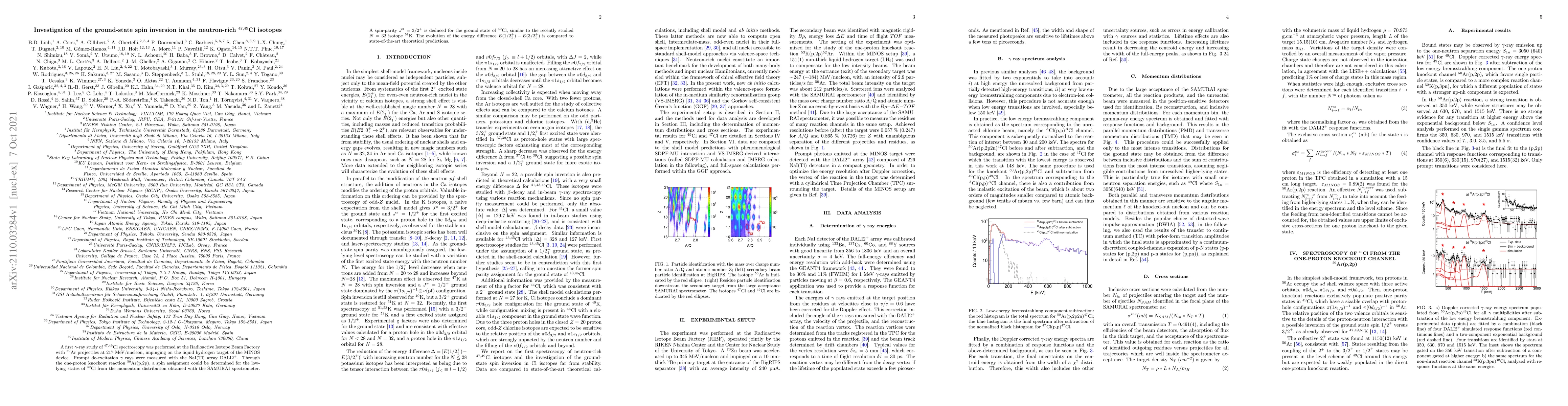 Thumbnail for Investigation of the ground-state spin inversion in the neutron-rich
  47,49Cl isotopes