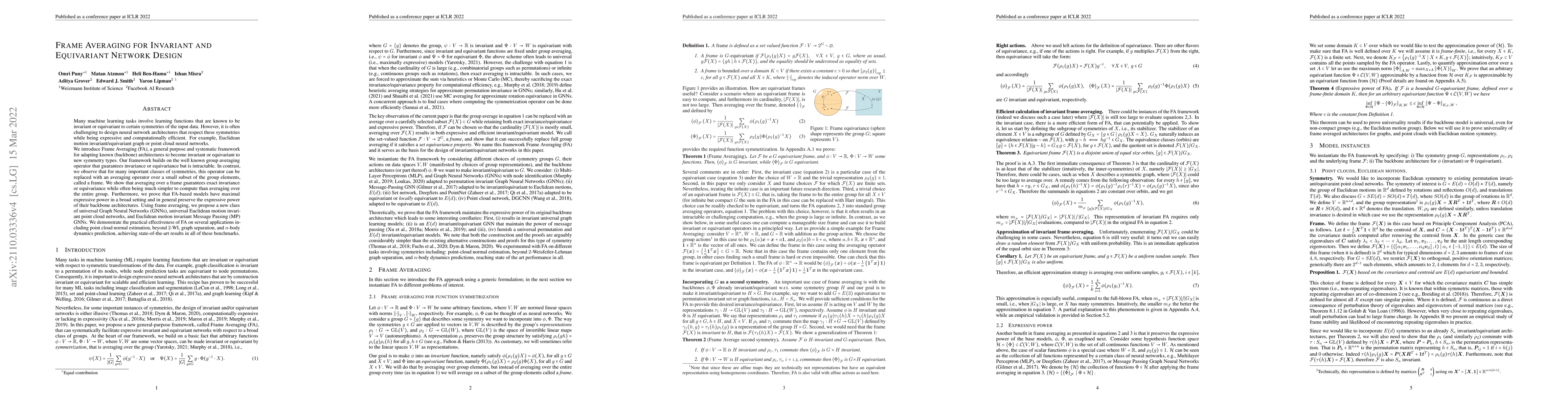 Thumbnail for Frame Averaging for Invariant and Equivariant Network Design