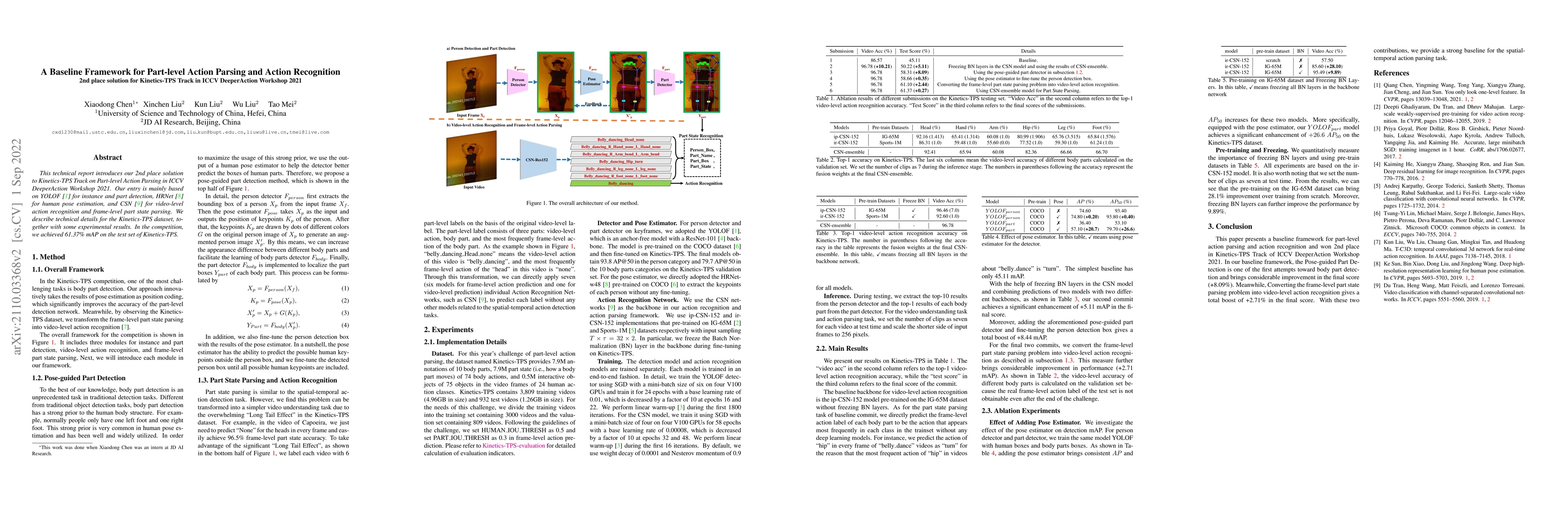 Thumbnail for A Baseline Framework for Part-level Action Parsing and Action
  Recognition